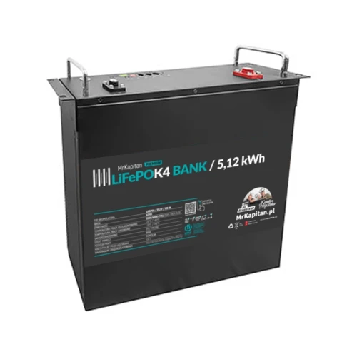 Przejdź do produktu Magazyn energii MrKapitan MRK51100 LiFePO4 51,2 V 5,12kWh