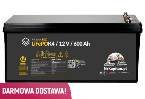 Przejdź do produktu Akumulator MrKapitan LiFePoK4 BASIC+ 600 Ah (BT)